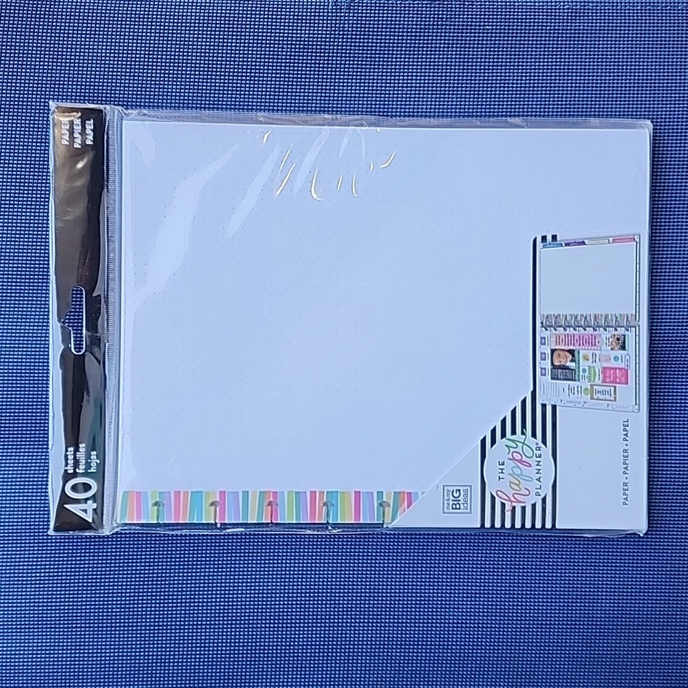 Happy Planner BIG Filler Paper - Classic Dots - 40 sheets- New